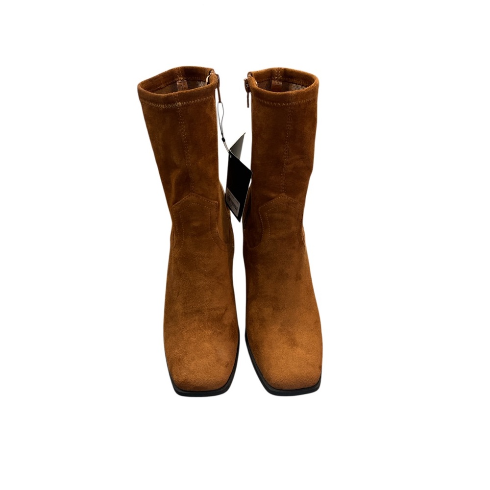 Burnt Orange Booties Tan